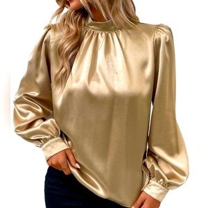 Beautiful gold blouse!! New!